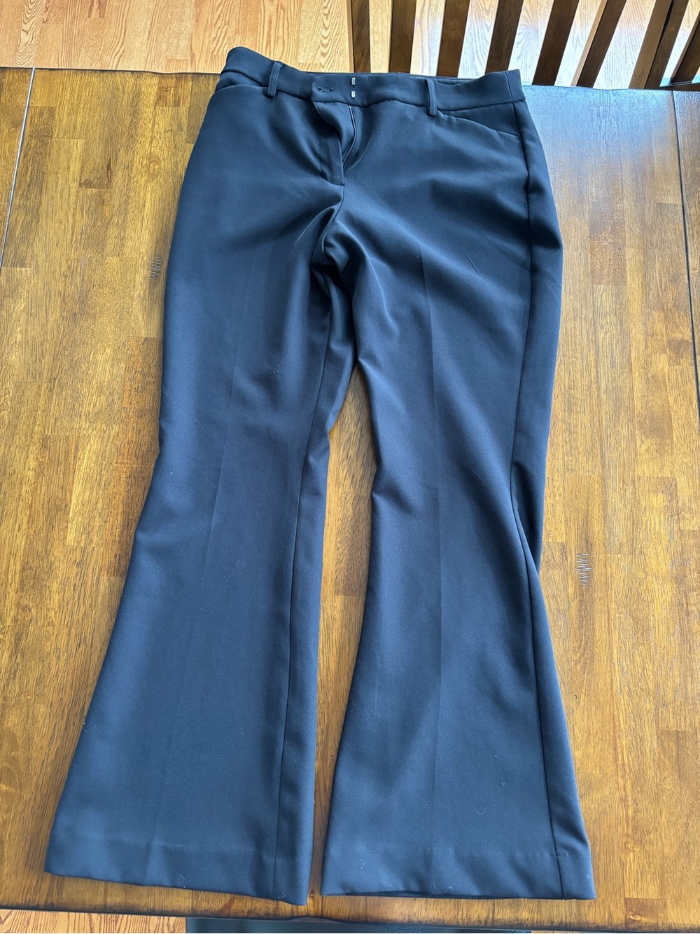 Express Editor Flare Black Dress Pants Size 8 Short